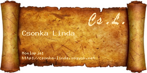 Csonka Linda névjegykártya